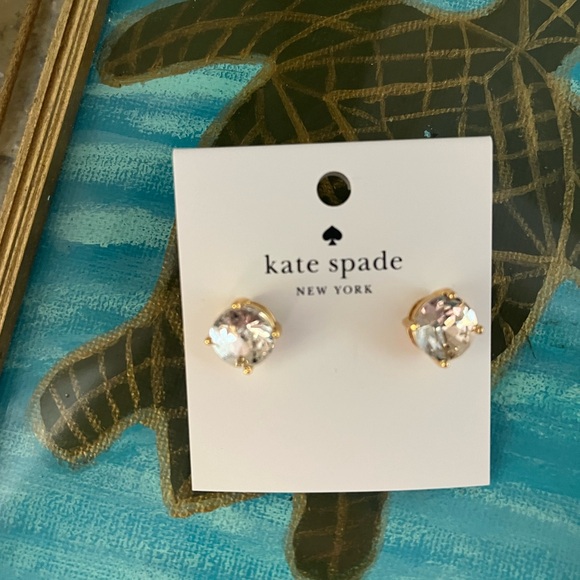 Kate Spade Gumdrop Earrings Clear - Picture 6 of 6